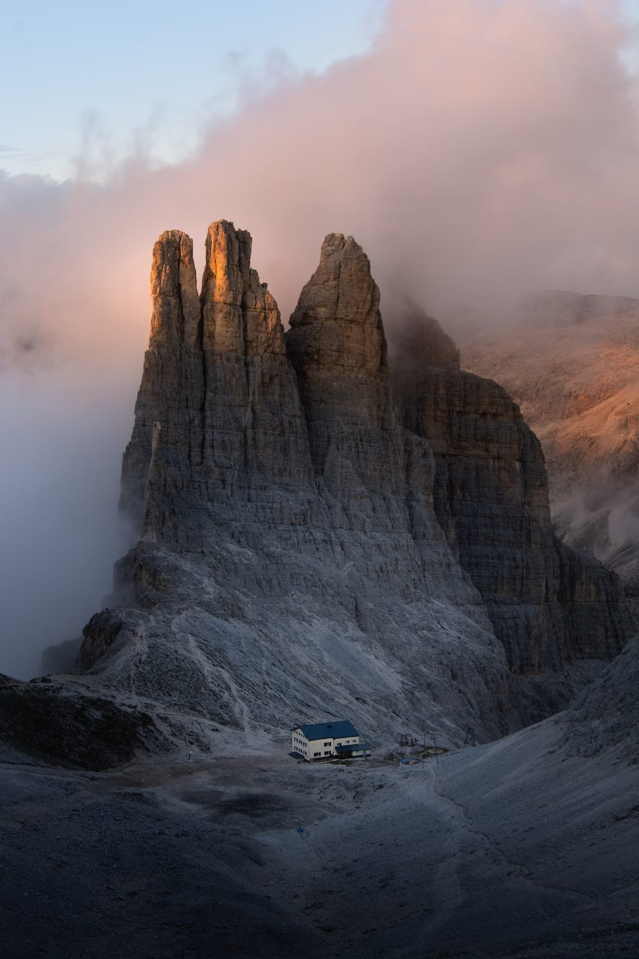 A refuge nestled in the wild beauty of the Italian Dolomites is a place where you can experience the natural splendor of the region.