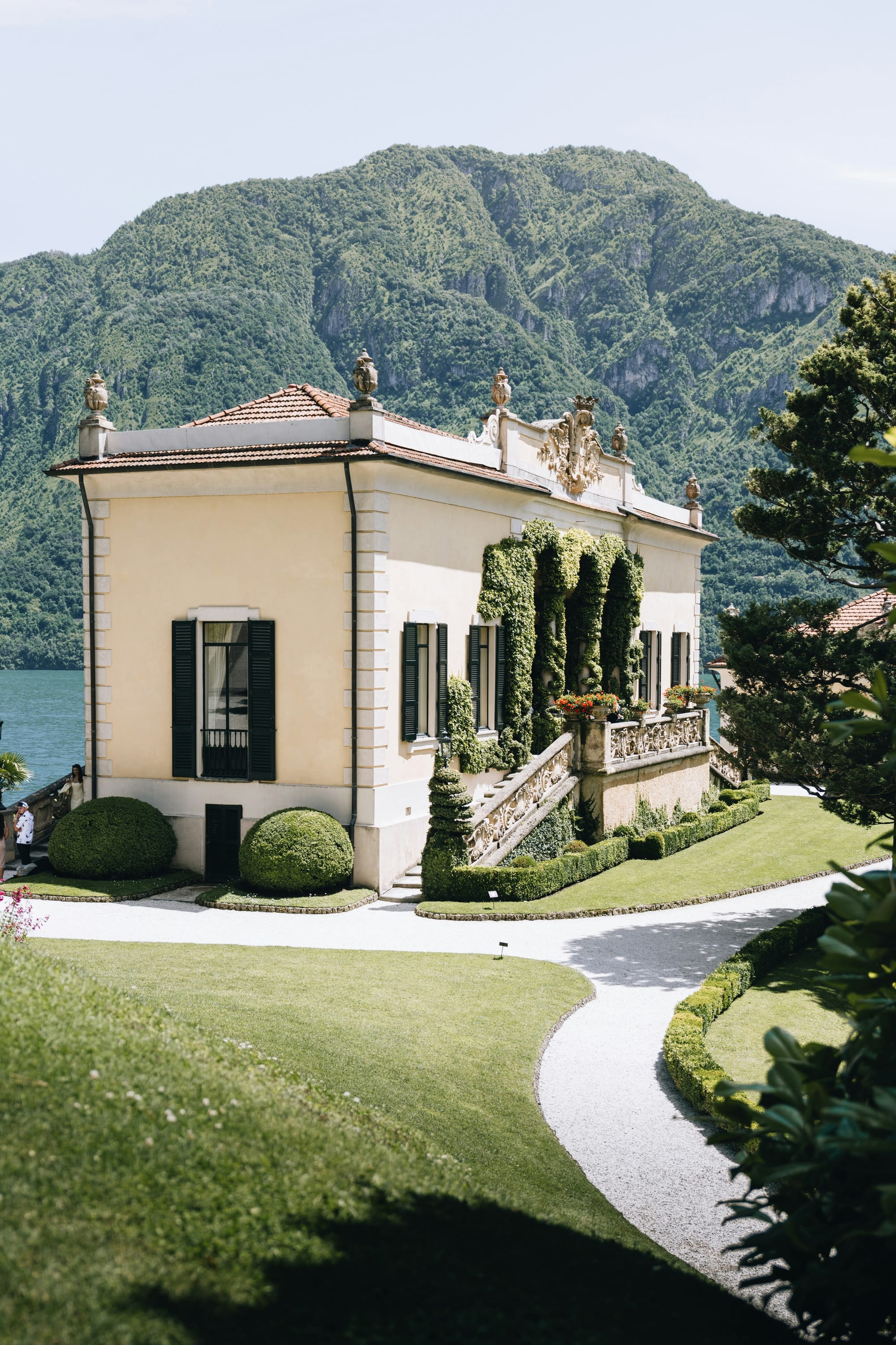 The famous Villa Balbianello is located on the western shore of Lake Como.