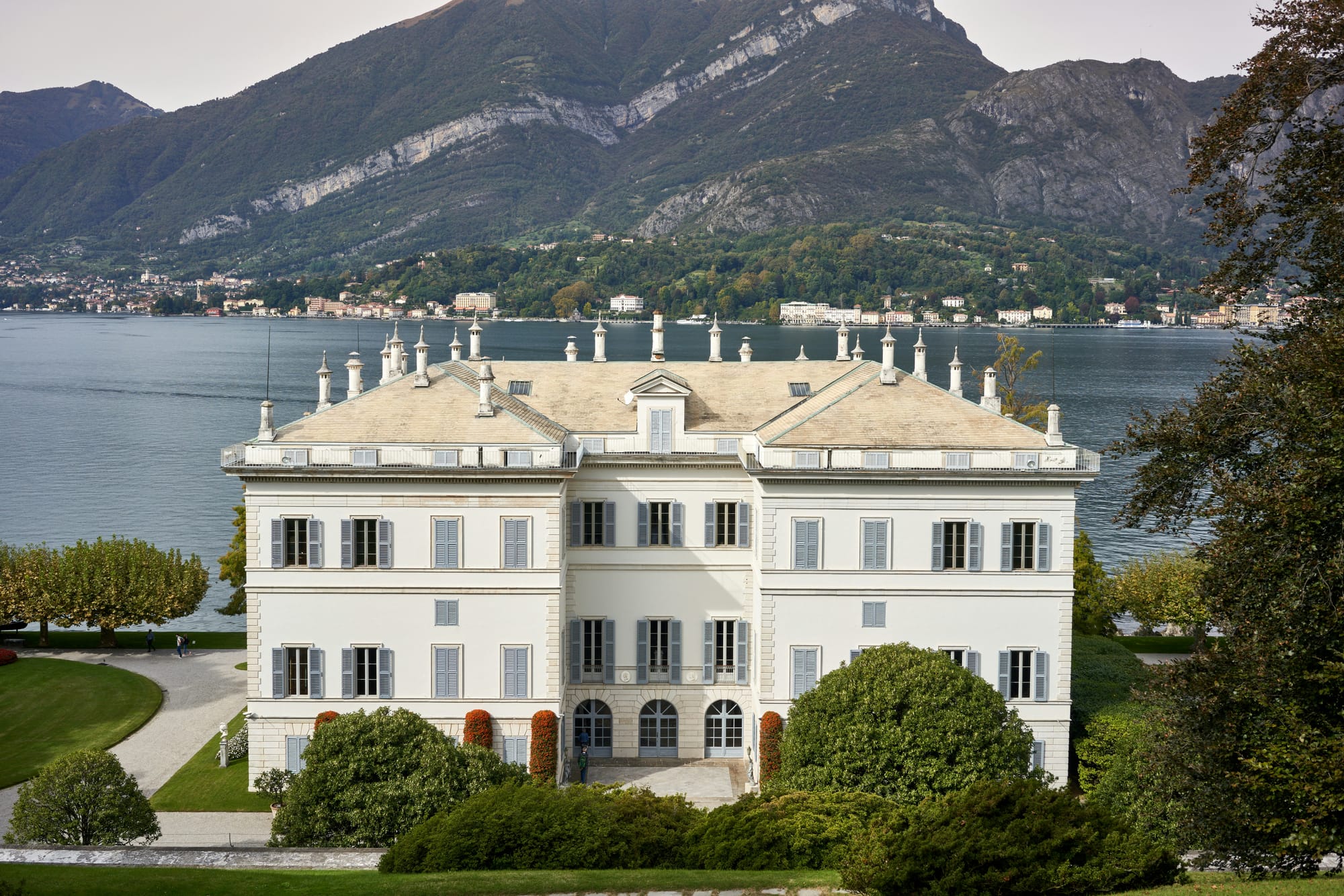 One of the many villas near Bellagio that offer a view of the waters of Lake Como.